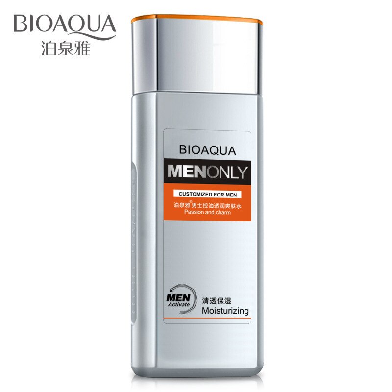 BIOAQUA MENONLY Moisturizing Professional men Skin Care 130ml โลชั่นบำรุงผิวหน้าสำหรับผู้ชาย สูตรผสมมอยเจอร์ เพื่อผิวหน้ากระจ่างใส