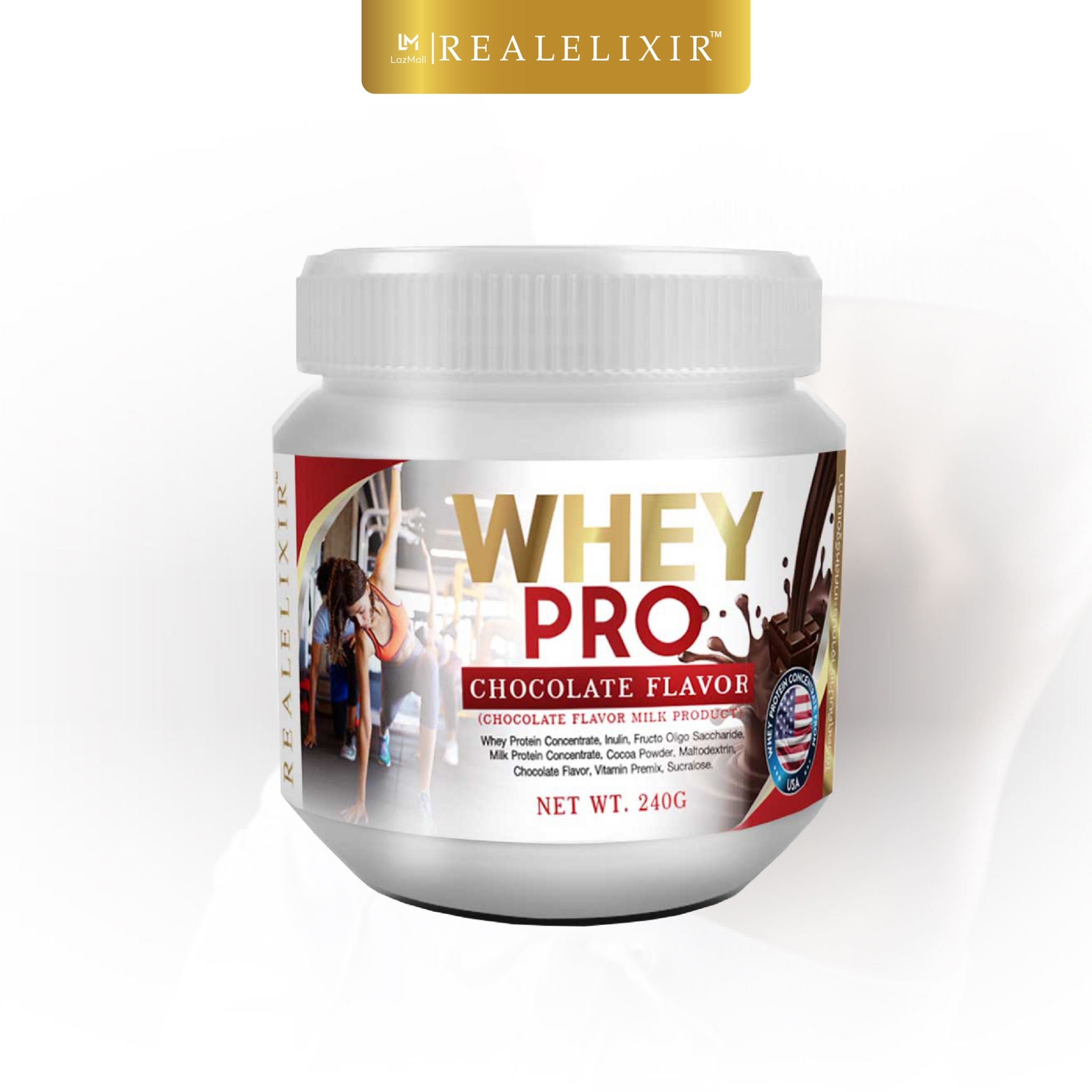 Real Elixir Whey Pro Chocolate flavor - เวย์ โปร เติมเต็มประโยชน์ ให้ร่างกาย