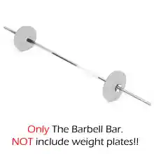 ภาพขนาดย่อของภาพหน้าปกสินค้าบาร์เบล ขนาด 0.8 นิ้ว ยาว 180 ซม. หรือ 72 นิ้ว แกนบาร์เบล คานบาร์เบล ดัมเบล Barbell ชุบโครเมี่ยม กันสนิม Chromed Barbell diameter 0.8 inch 1.8 m. length or 72 inches length จากร้าน MIL-TEC บน Lazada ภาพที่ 4