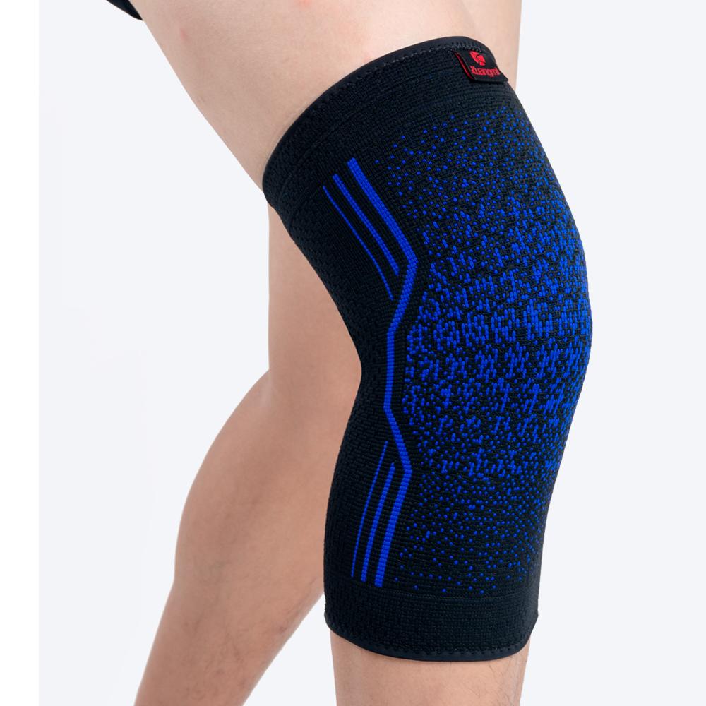 Kuangmi 1 Pair Knee Support Basketball Leg Sleeve Protector Sports