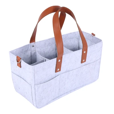 Baby Diaper Caddy Organizer Portable Holder Shower Basket Portable Nursery Storage Bin Car Storage Basket For Wipes Toys Tote Bag