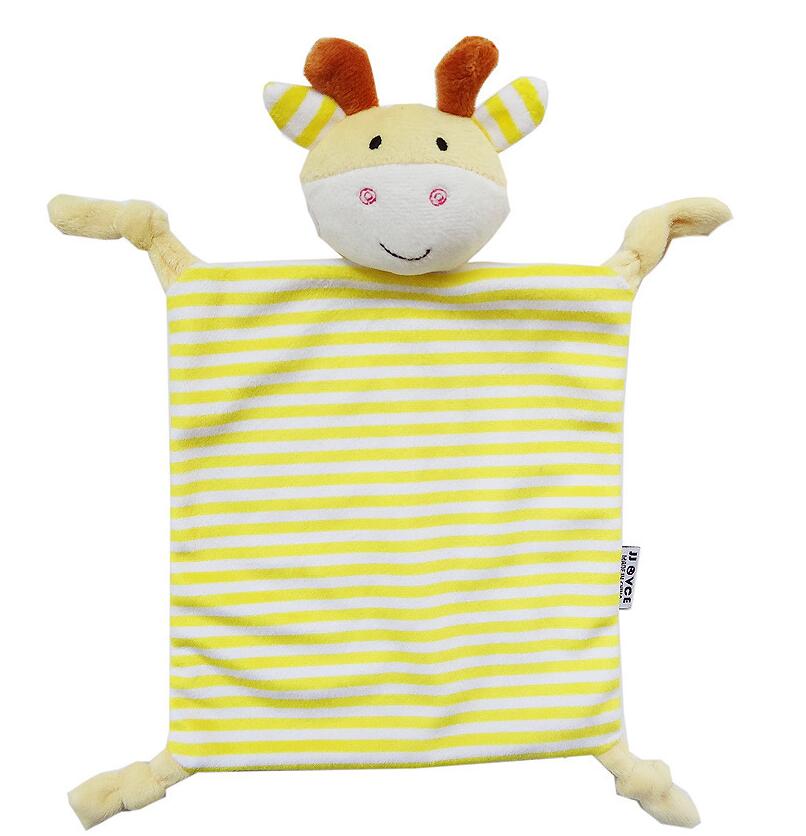 ผ้าห่มสัตว์ฝ้ายน่ารักขนาดเล็กสำหรับนอนเด็ก   Small Cute Animal Cotton Cuddle Blankets for Sleeping Baby สี ยีราฟ (Giraffe) สี ยีราฟ (Giraffe)