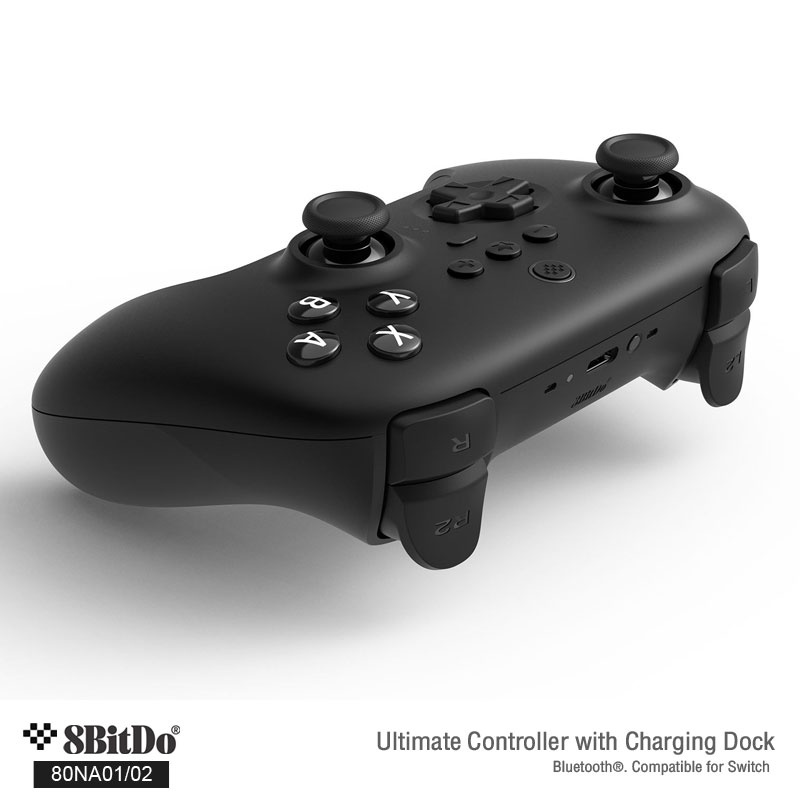 Manette 8BitDo Ultimate Avec Station De Charge – 2.4G Pour Windows, Android – Rose - 5