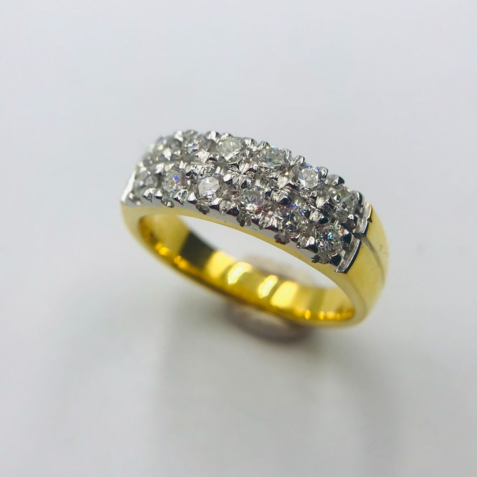 สุดยอดงานhand-madeCHUENSUWANNAKUL CSK Collectionมอบแหวนเพชรแท้น้ำ100ตัวเรือนทอง90%จากทองคำแท่ง99.99%มีเพชร4Cพร้อมใบเซอร์