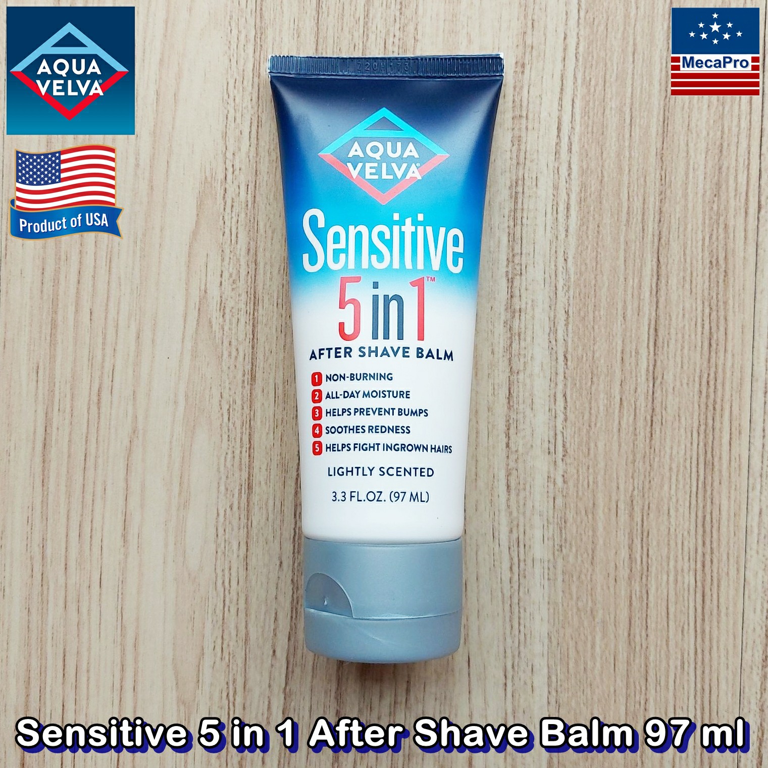 Aqua Velva® Sensitive 5 in 1 After Shave Shave Balm 97 ml ผลิตภัณฑ์บำรุงผิวหน้า หลังโกนหนวด