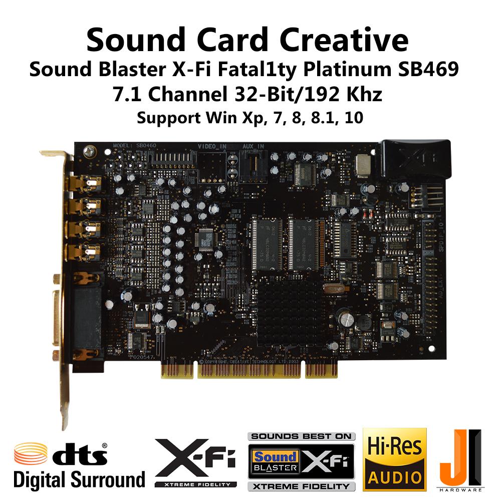 Sound Card Creative Sound Blaster X-Fi Fatal1ty Platinum SB0469.