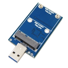 MSATA to USB 3.0 Hard Drive Case MSATA USB Adapter External Solid State Disk Adapter Supports 30X30 50X30 MSATA SSD