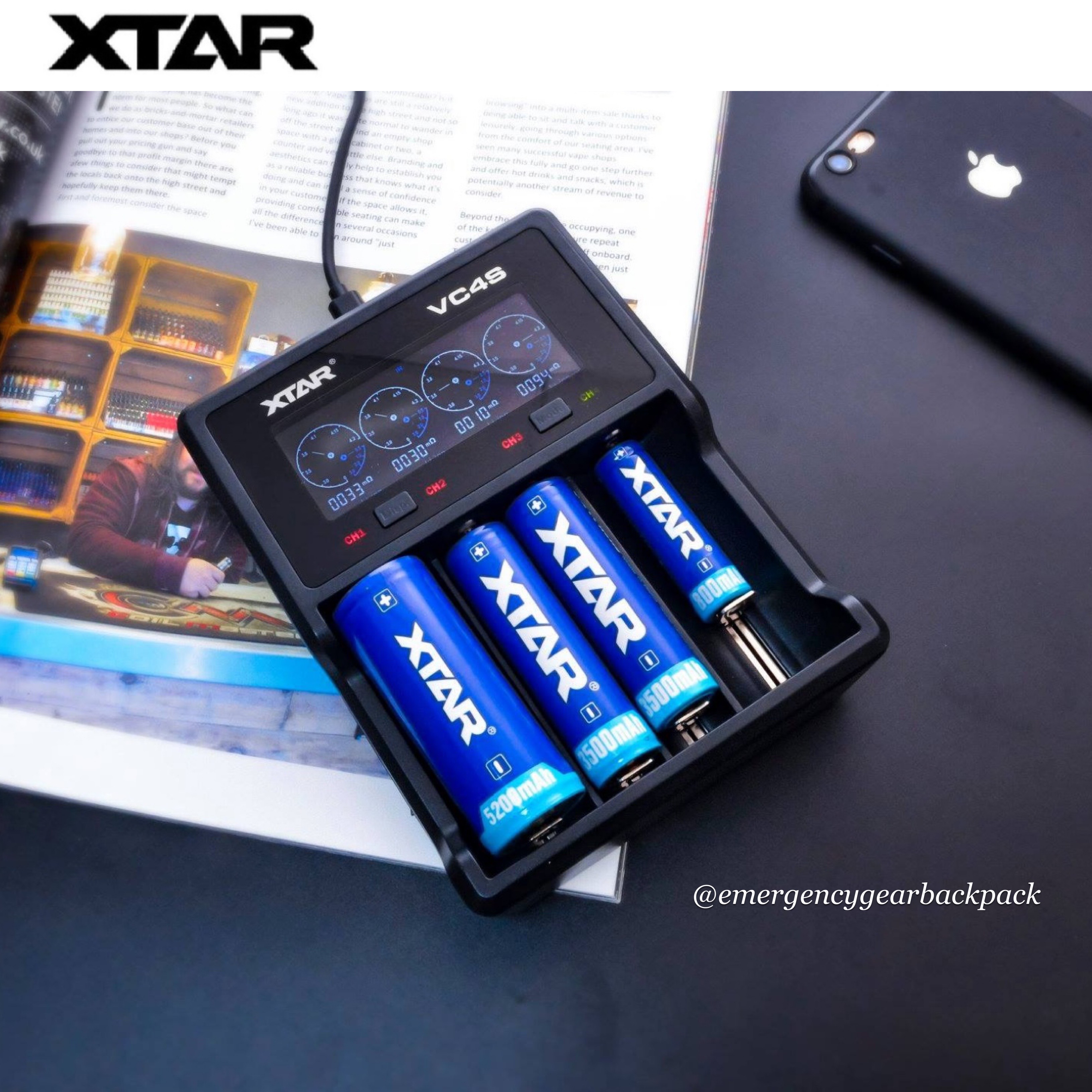 XTAR VC4S แถม XTAR 18W Wall Adapter QC3.0 (ตัวแทนจำหน่ายอย่างเป็นทางการ)
