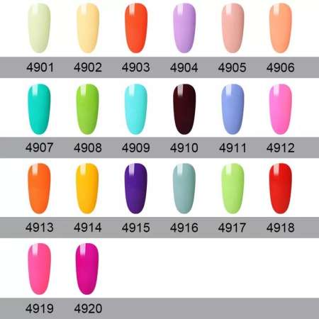 สีทาเล็บเจล GRAEAR  สีมาการอง พาสเทล Macaron Colors Series Nail Gel Polish   ขนาด 8 ml.