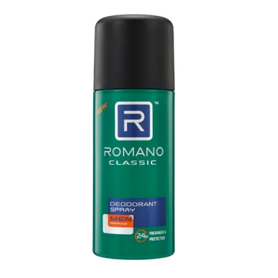 Romano Deo Spray 150ml CLASSIC (สเปรย์ระงับกลิ่นกายสำหรับผู้ชาย)