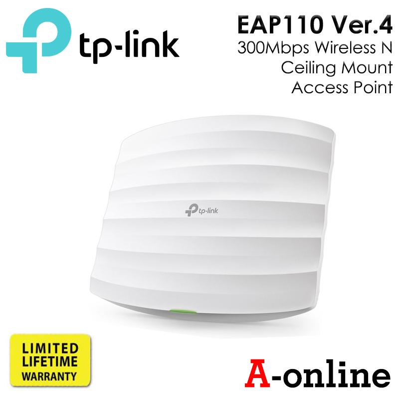 TPLINK EAP110 Ver.4 300Mbps Wireless N Ceiling Mount Access Point