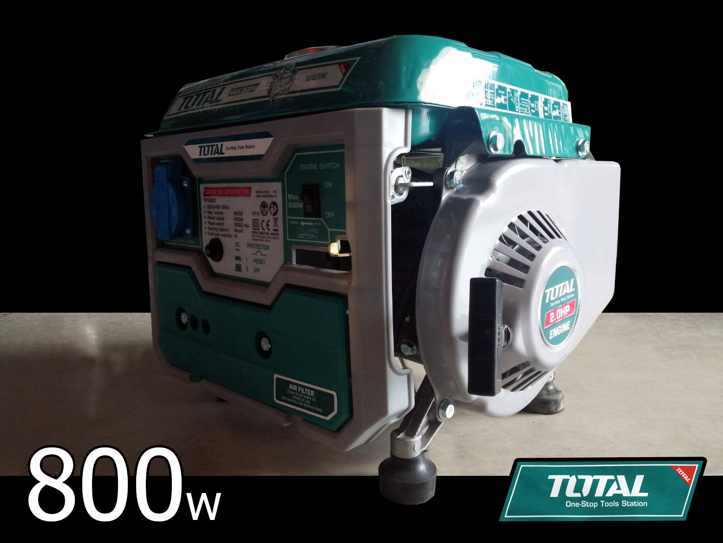 เครื่องปั่นไฟ 800W ยี่ห้อ TOTAL รุ่น TP18001 (สีเขียว) สินค้าแท้ 100% by JHW