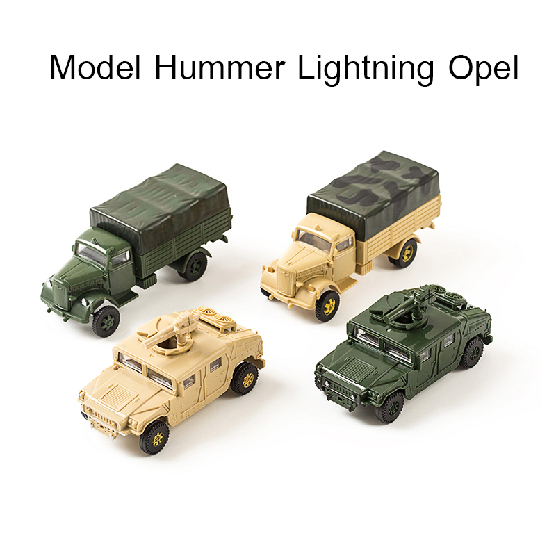 4D 1/72 Model Hummer Lightning Opel โมเดลยานพาหนะรถทหาร