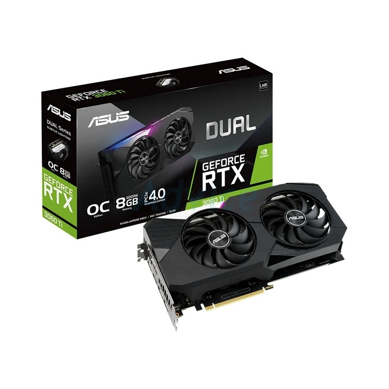 VGA ASUS GEFORCE RTX 3060 TI DUAL O8G V2 OC - 8GB GDDR6 - Advice Online ...