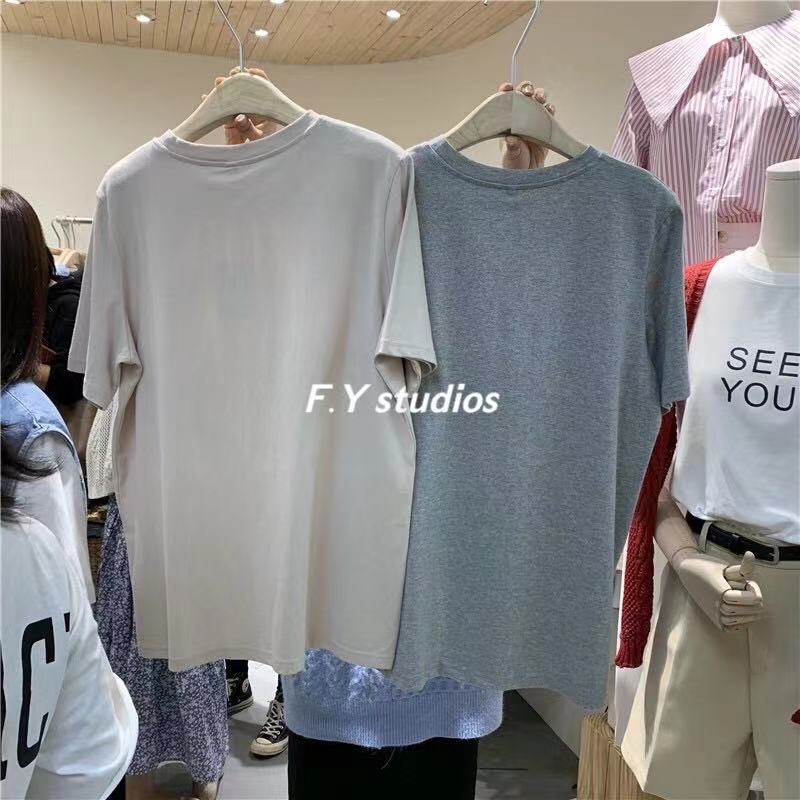 พร้อมส่ง‼️)????เสื้อยืดคอกลมแขนสั้น NO.90 เสื้