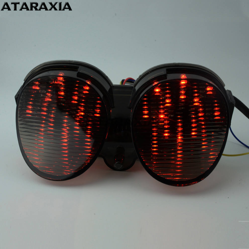 Integrated LED Tail Light With Turn Signals For Yamaha YZF-R6 2001-2002 – Red/Yellow, ABS Plastic, 6 Month Warranty