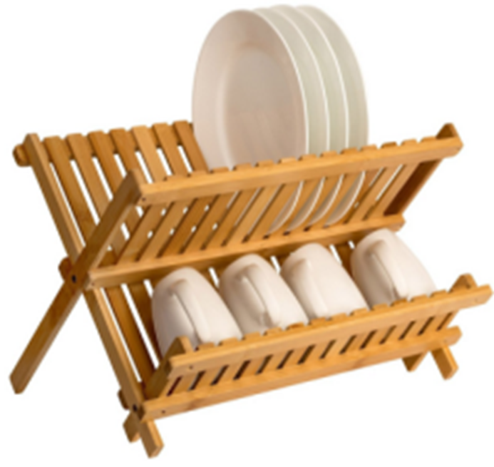 Folding dish rack