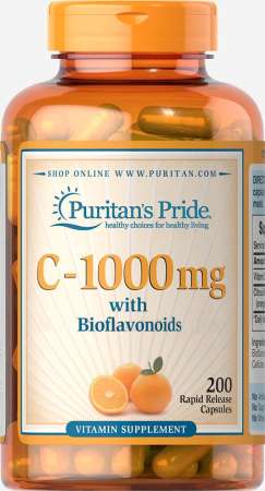 Puritans pride Vitamin C-1000 mg with Bioflavonoids 200 Capsules