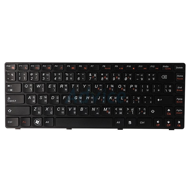 Keyboard LENOVO Z380 (Black) 'PartNB' (สกรีนไทย-อังกฤษ)