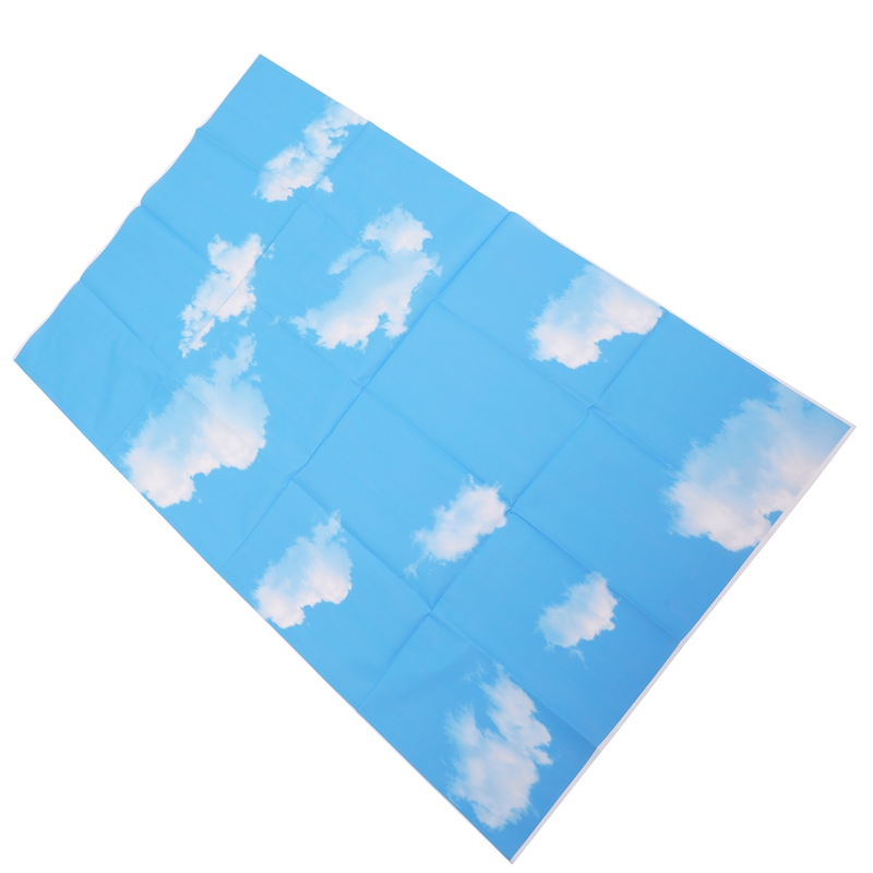 3x5ft Blue Sky White Cloud Photography Backdrop Screen Background Studio Props