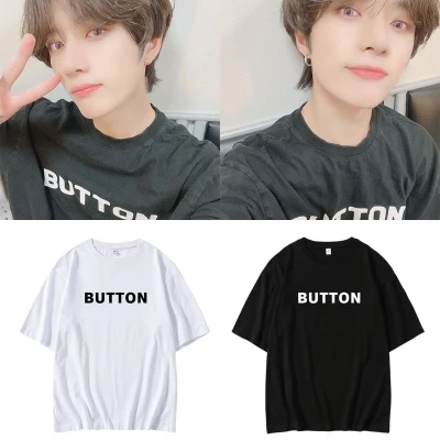 New Korean Style K Pop Kpop T Shirt TXT BEOMGYU Streetwear Shirts Men/women Short Sleeve Hip Hop Tshirt Harajuku Button T Shirts