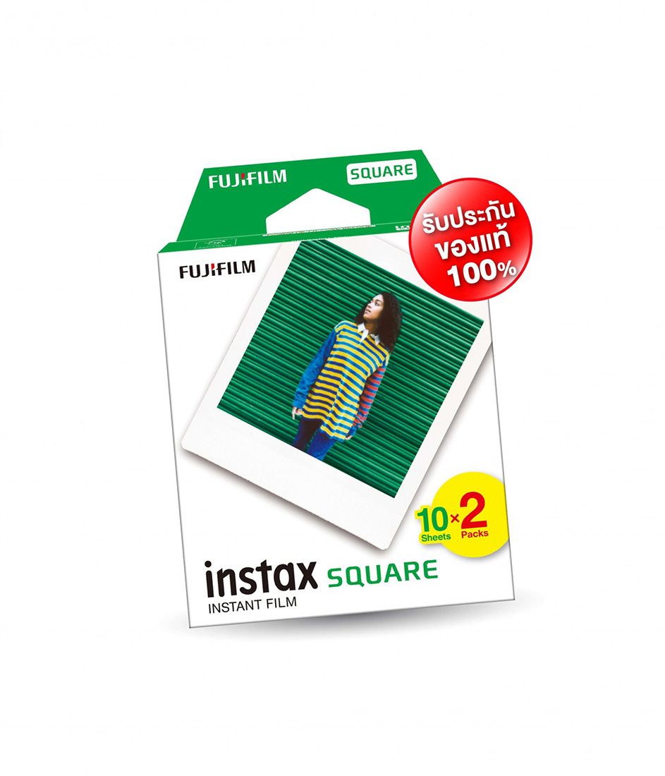 ฟิล์ม Fujifilm Camera Film Instax Square Film (2 Pack 20 Sheet