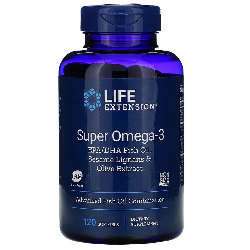 NEW พร้อมส่ง Life Extension Omega Foundations Super Omega3 60120240