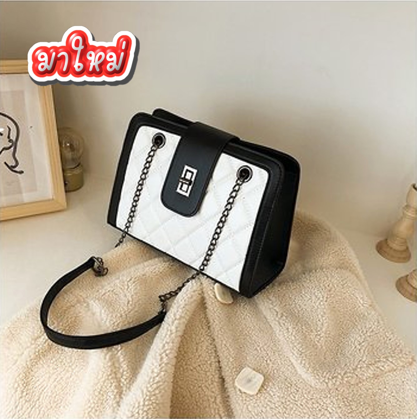 (สินค้าจัดส่งจากไทย ????️????) Mymyshop กระเป๋าถือ กระเป๋าสะพายข้าง ...