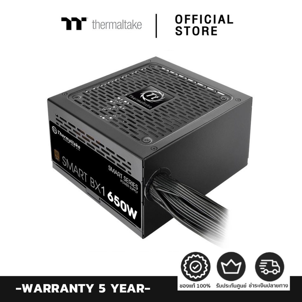 Thermaltake (650W) Power Supply Smart BX1 80+ Bronze (PS-SPD-0650NNSABE-1) ราคา 2,194 บาท*ส่งฟรี