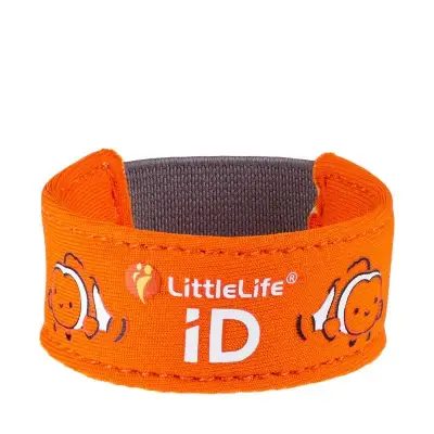 LittleLife สายรัดข้อมือเด็ก ลายปลาการ์ตูน (LittleLife Clownfish child iD bracelet)