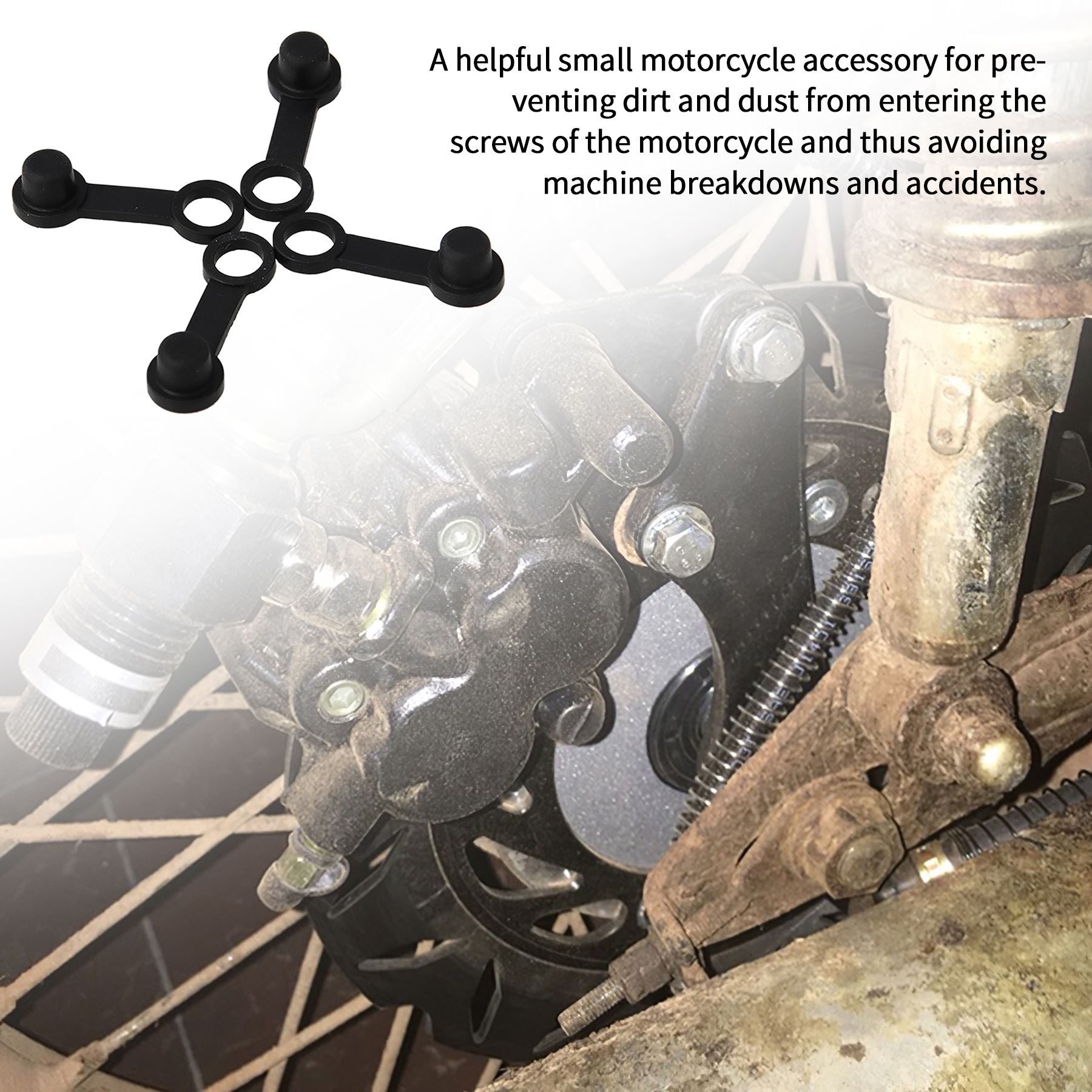 4 Pcs 78mm Brake Caliper Bleeder Screw Cap Pump Dust Cover Dustproof