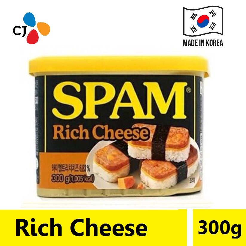 CJ SPAM Rich Cheese 스팸리치치즈 300g หมูแฮมกระป๋องยอดฮิตเกาหลี rich cheese 300g