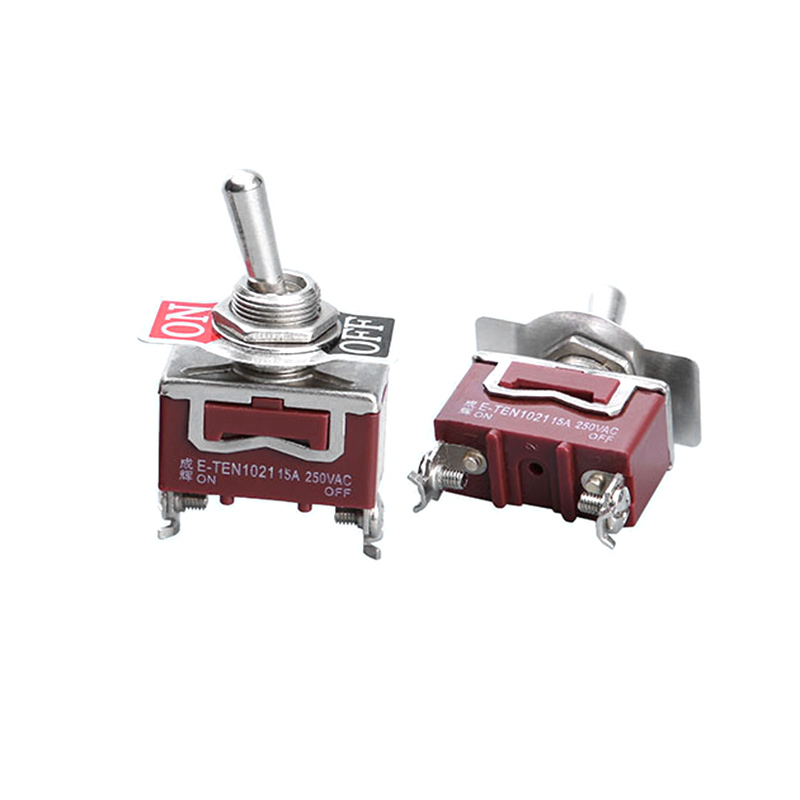 Momentary Toggle Switch (ON) OFF Spring Return 2 Pin Latching Switch ...