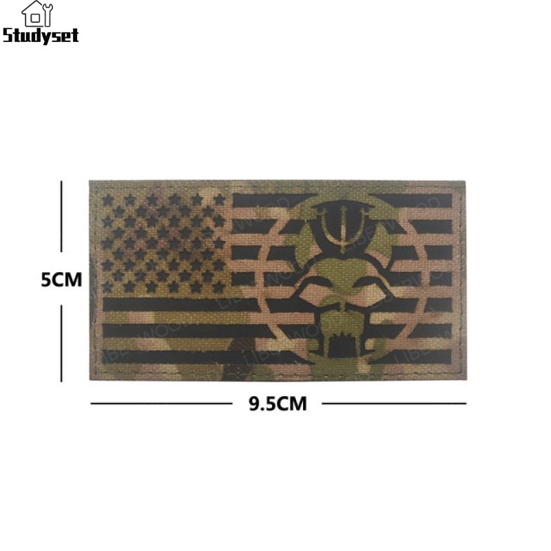 Seal Team Infrared IR patch Navy Seals SWAT Reversed Patches Multicam  Military CP camo Reflective Patch Badge hook/loop 