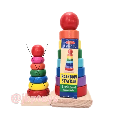 Todds & Kids Toys STACKING RING Educational Wooden Toys