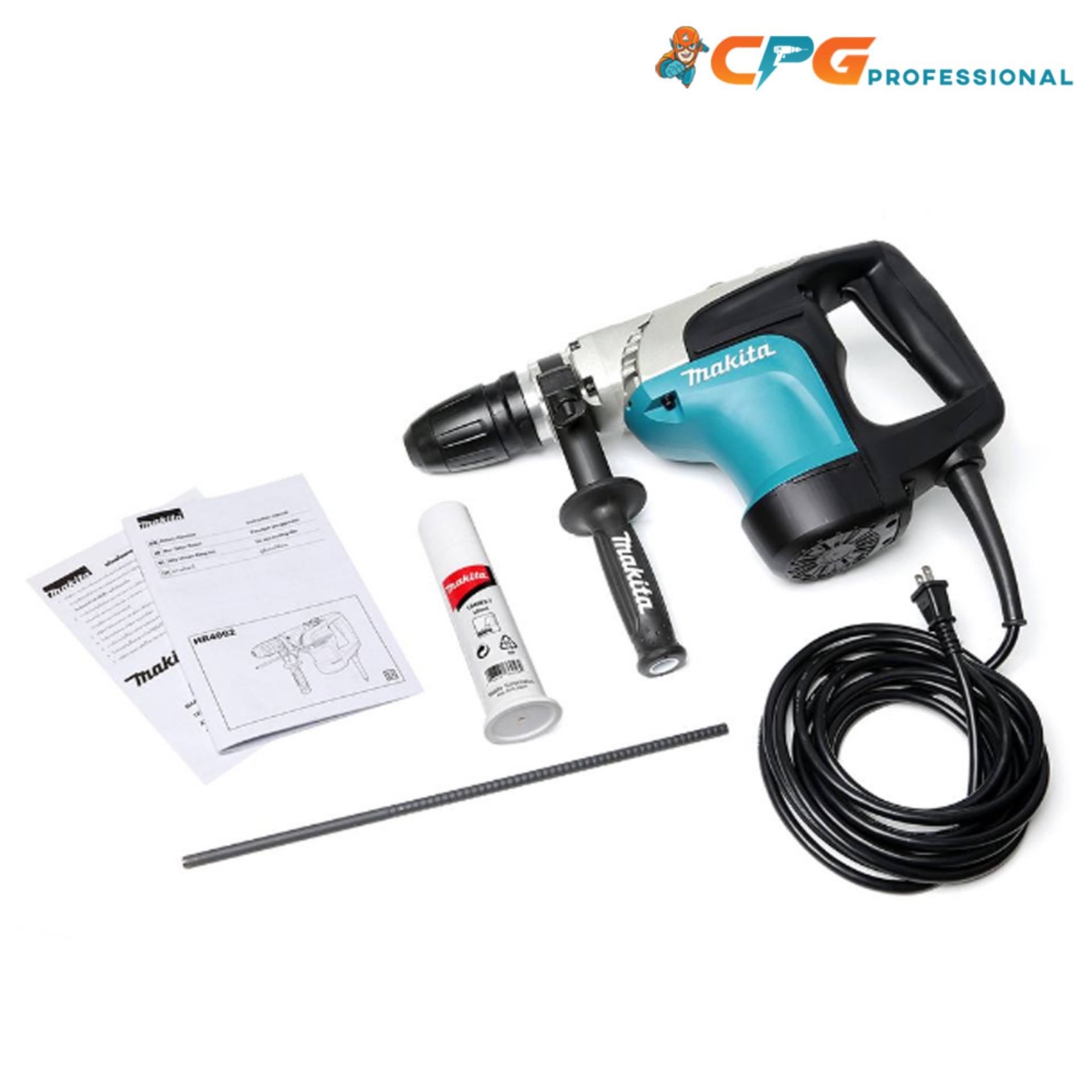 MAKITA สว่าน สว่านโรตารี่ 2ระบบ ขนาด 40 มม. (1,050วัตต์) รุ่น HR4002 ++รุ่นใหญ่ เจาะดอกคอนกรีต