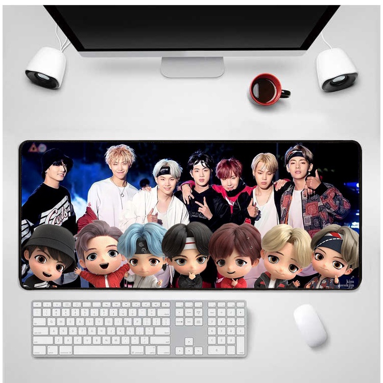 ln stockNEW ♚BTS TINYTAN GAMING MOUSE PAD(30CM x 70CM) | Lazada Singapore