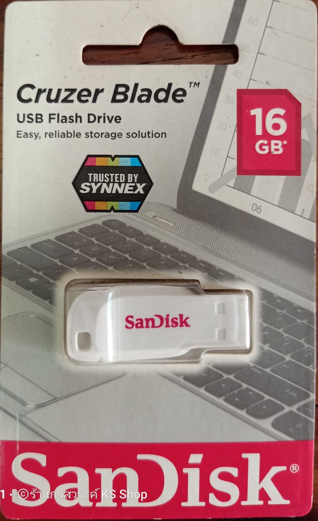USB สีขาว 16 GB USB SanDisk 16 GB Premium USB 2.0 Flash Drive ใช้ได้ ...
