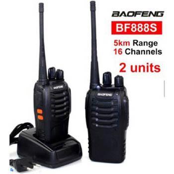 2pcs Baofeng BF-888S walkie talkie 5 w handheld 888s uhf 400-470 mhz 16ch transceptor de rádio portátil em dois sentidos interfone com fone de ouvido