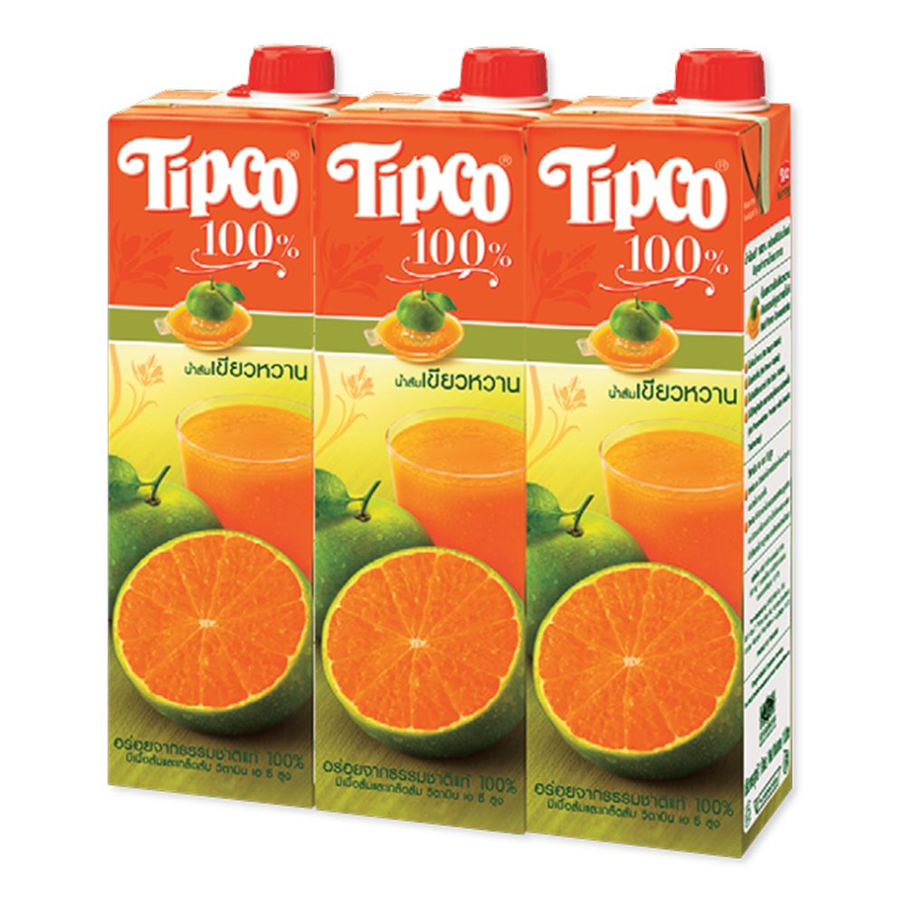 ทิปโก้ น้ำส้มเขียวหวาน 10000 มล. (3 กล่อง)