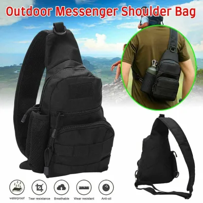 KEVINKELLY Durable Travel Military Sport Shoulder Bag Sling Backpack Chest Bag Outdoor Bags