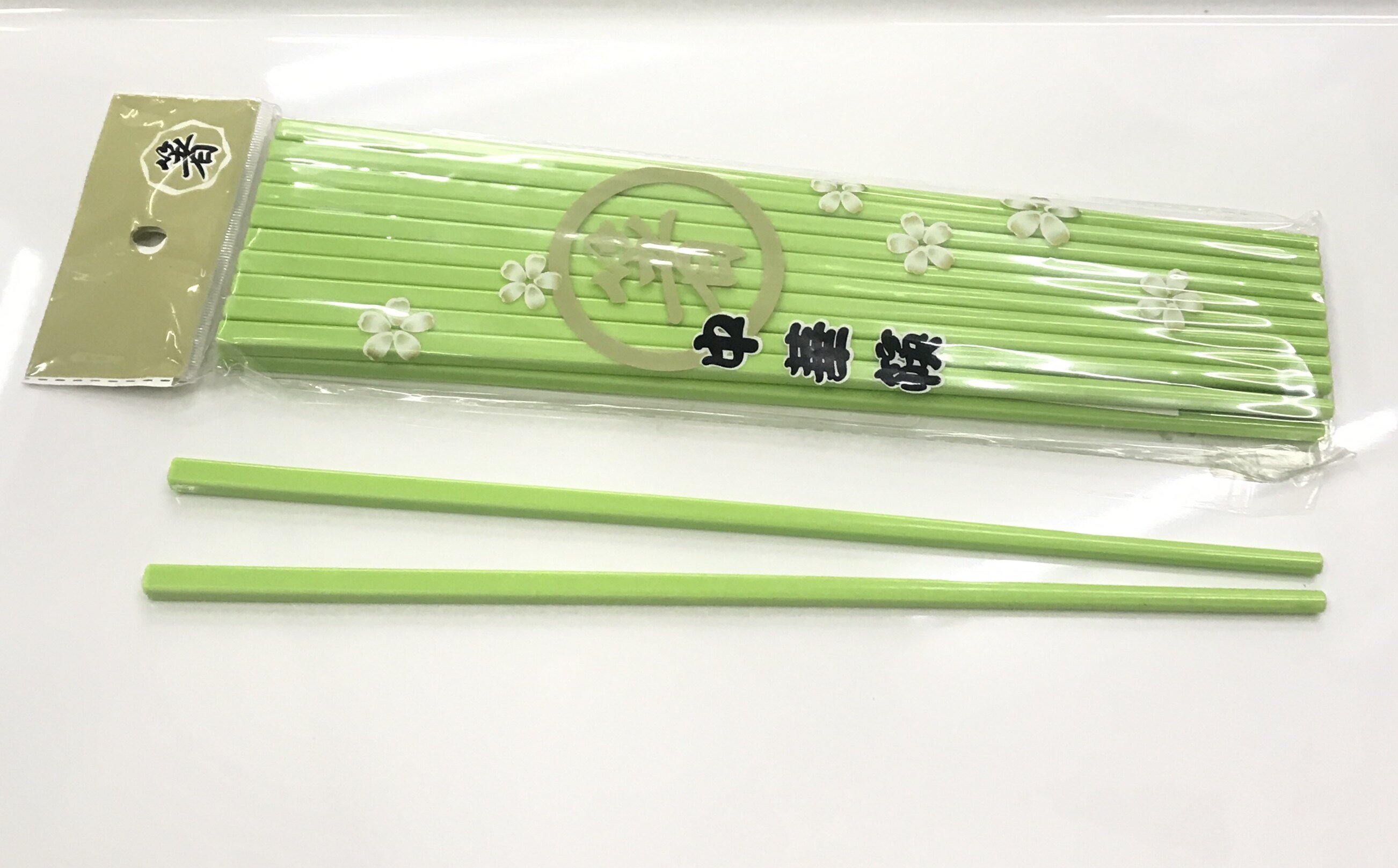 Chopsticks ตะเกียบเมลามีน สีเขียวอ่อน ขนาด 27 ซม.บรรจุ 10 คู่