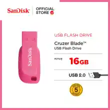 ภาพขนาดย่อของภาพหน้าปกสินค้าSandisk Cruzer Blade 16GB - Electric Pink (CZ50C-016GB35P) ( แฟลชไดร์ฟ usb Flash Drive ) จากร้าน Sandisk บน Lazada ภาพที่ 1