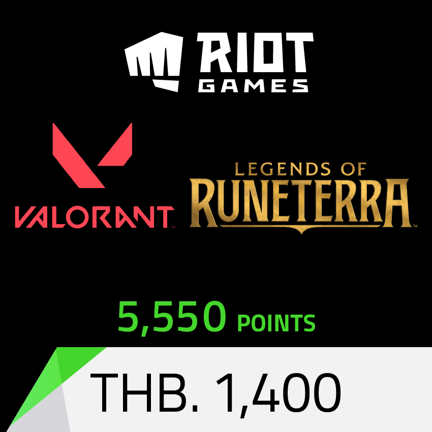 Riot Cash (Valorant,Legends of Runeterra) 5550 Point