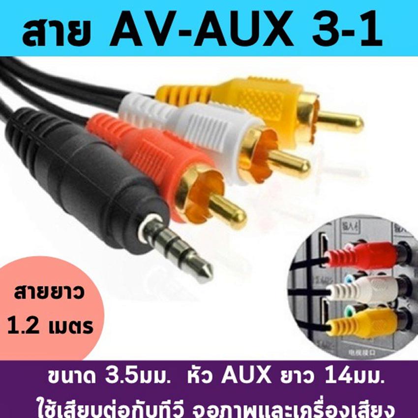 รับประกัน สาย ampko ของแท้ 100% สาย AV สายเอวี AV Cable HD สำหรับต่อกับทีวีรุ่นเดิม ใช้กับเครื่อง PSI S3 HYBRID พีเอสไอ เอส3 ไฮบริด