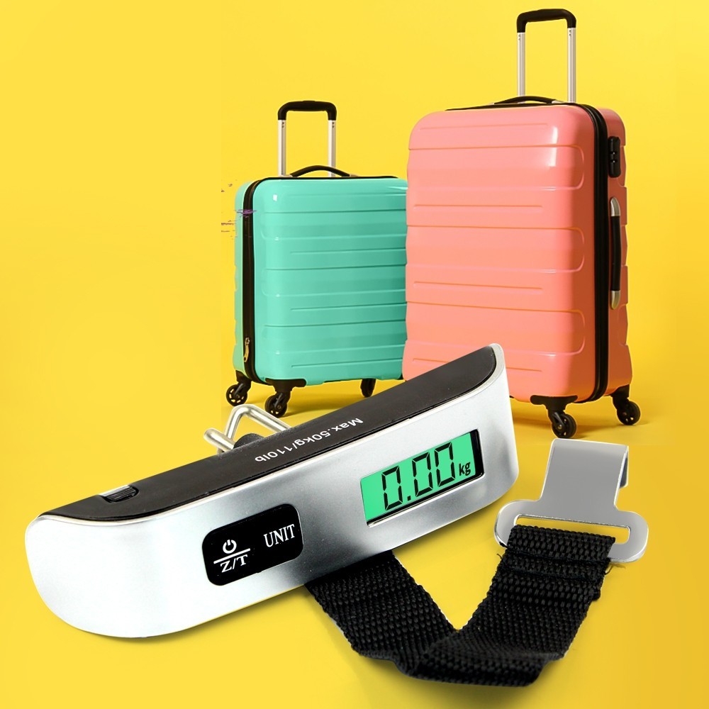 Electronic Luggage Scale เครื่องชั่งกระเป๋าเดินทางแบบพกพา (50gm/110lb) รุ่นLuggage-weight-digital-hand-8oct-J1
