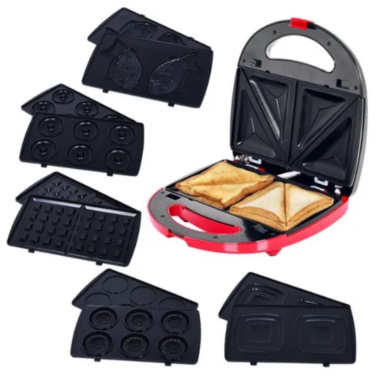 KLASS เครื่องทำแซนวิช 6 In 1 พร้อม ถาดพิมพ์ลาย 6 แบบ รุ่น SW-106 Sandwich Maker แซนด์วิช แซนวิช แฮมชีส แซนวิช ครีมชีส แซนวิช ชีส กินตอนเช้า เครื่องปิ้งขนมปัง เครื่องทำขนมปัง ที่ปิ้งขนมปัง ที่ปิ้ง ที่ปิ้งขนม เครื่องทำอาหารเด็ก