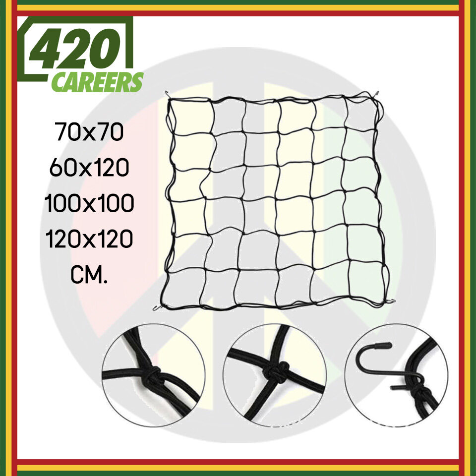 [ส่งทุกวัน] ตาข่าย เชือก Trellis Netting SCROG Net สำหรับปลูกต้นไม้ ตาข่ายปลูกต้นไม้ Scrog Net Trllis Net ขนาด: 60x120, 70x70, 100x100, 120x120 cm สำหรับเต้นท์ปลูก For Grow Tent