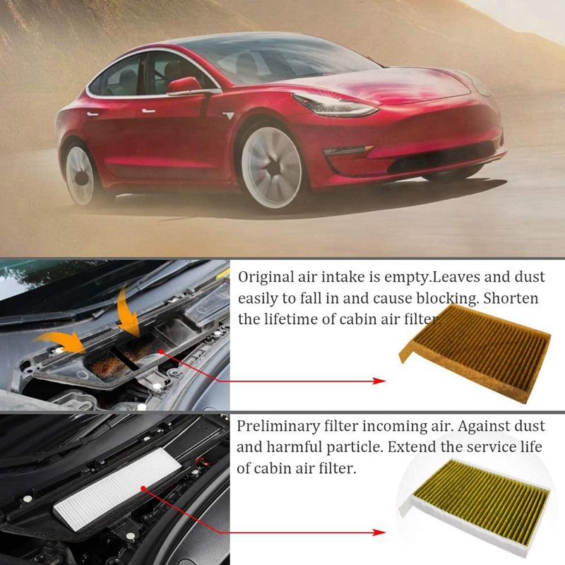 Car Air Conditioner InletFilter for Tesla Model 3 Car nanny ThaiPick