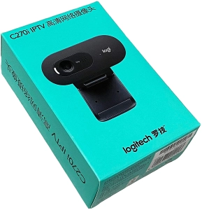 สินค้า ใหม่อัพเกรด Logitech C270i IPTV HD เว็บแคมไมโครโฟนในตัว USB2.0 มินิคอมพิวเตอร์สำหรับ PC แล็ปท็อปวิดีโอโทร